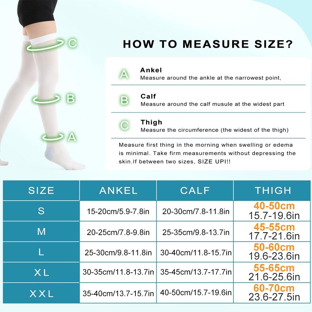 1Pair Medical Anti Embolism Te - Compression Sock Medical recension och pris