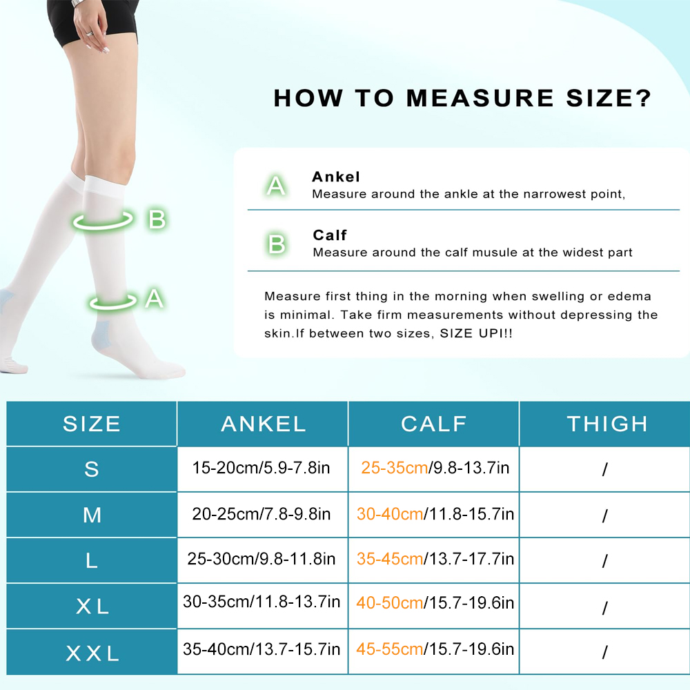 1Pair Medical Anti Embolism Te - Compression Sock Medical recension och pris