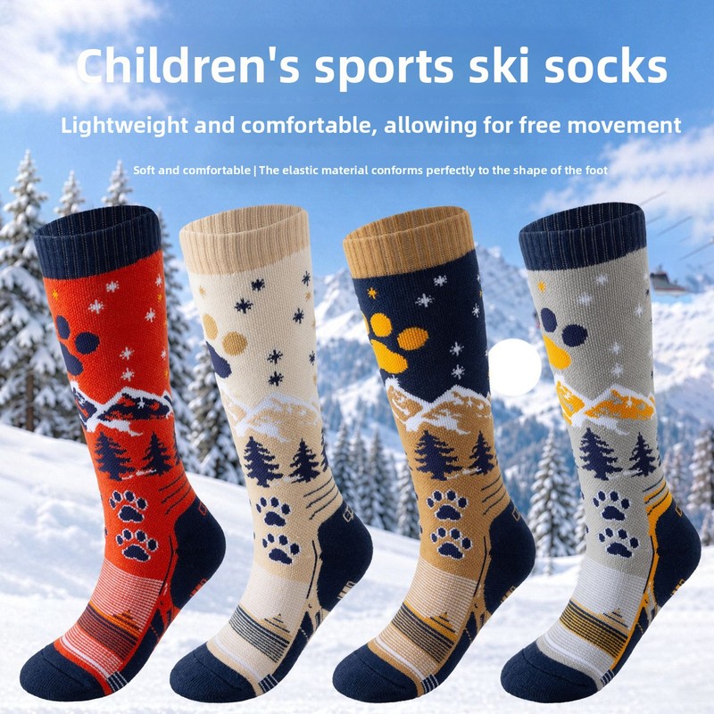 Kids Ski Socks, Autumn Winter  - Thermal Sock Winter recension och pris