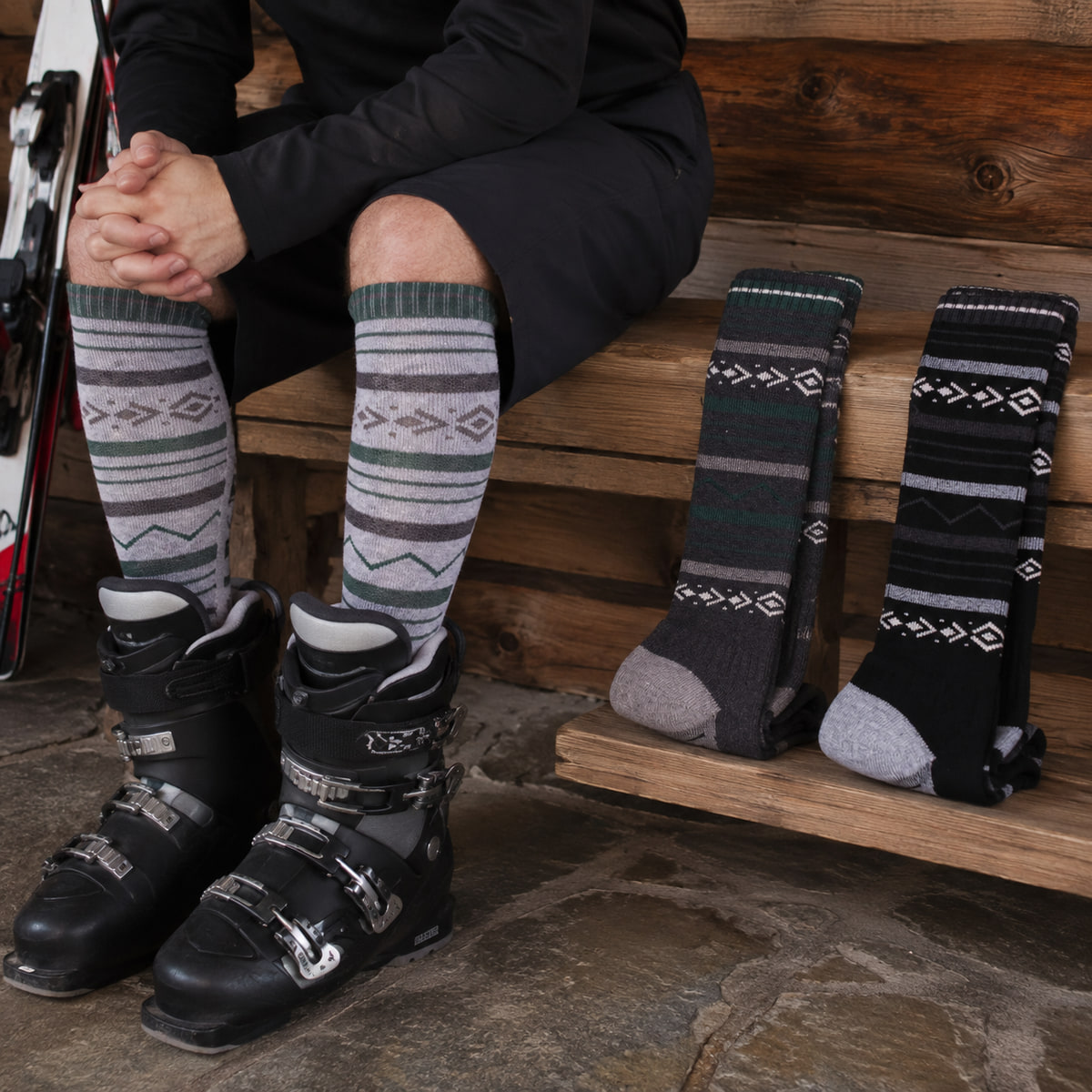 Mens Merino Wool Knee High Ski - Thermal Sock Winter recension och pris