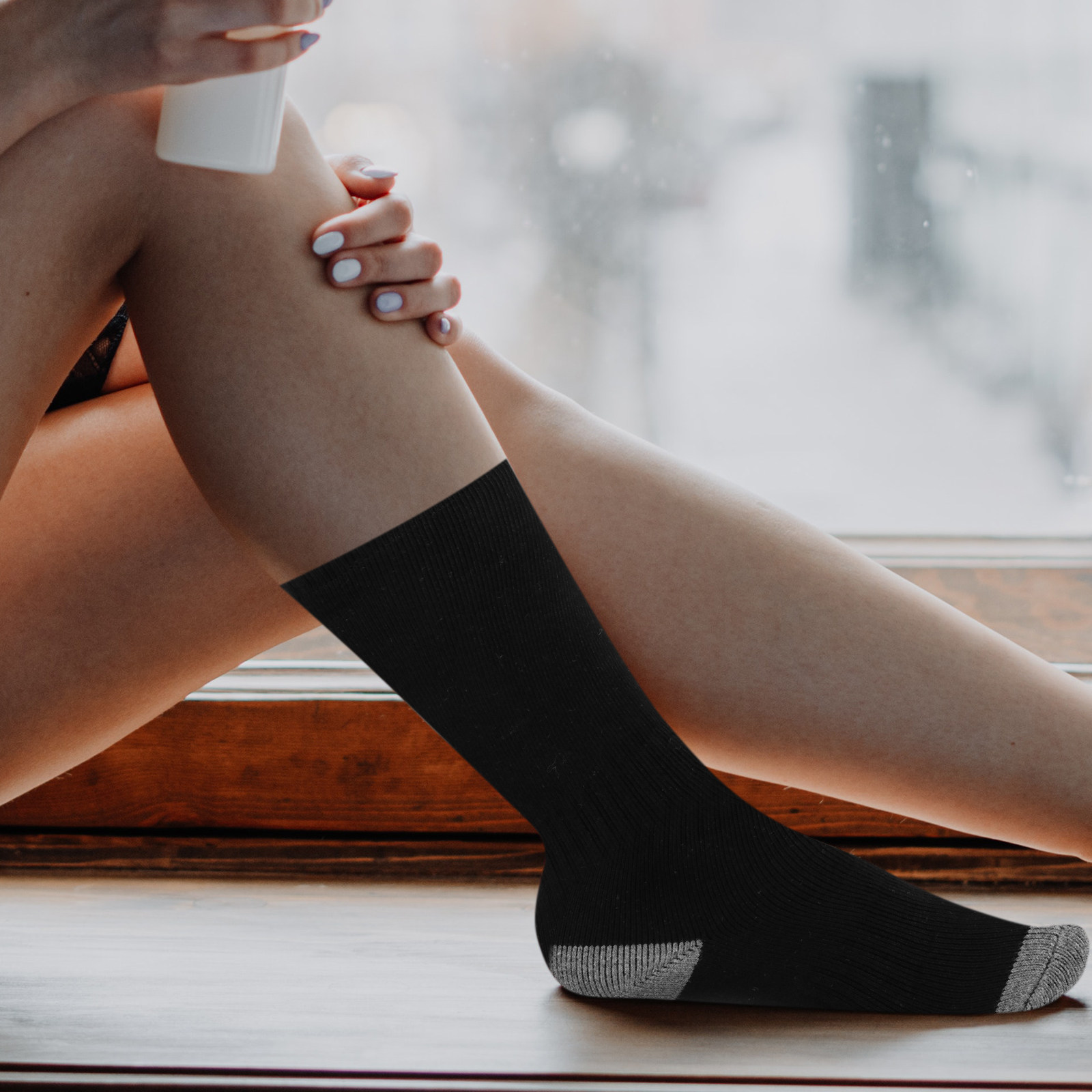 1Set Heated Socks USB Electric - Thermal Sock Winter recension och pris