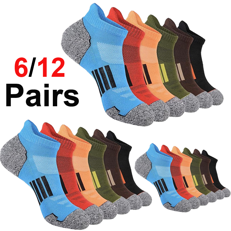 6/12 Pairs Men Vibrant Multico - Ankle Sock Low Cut recension och pris