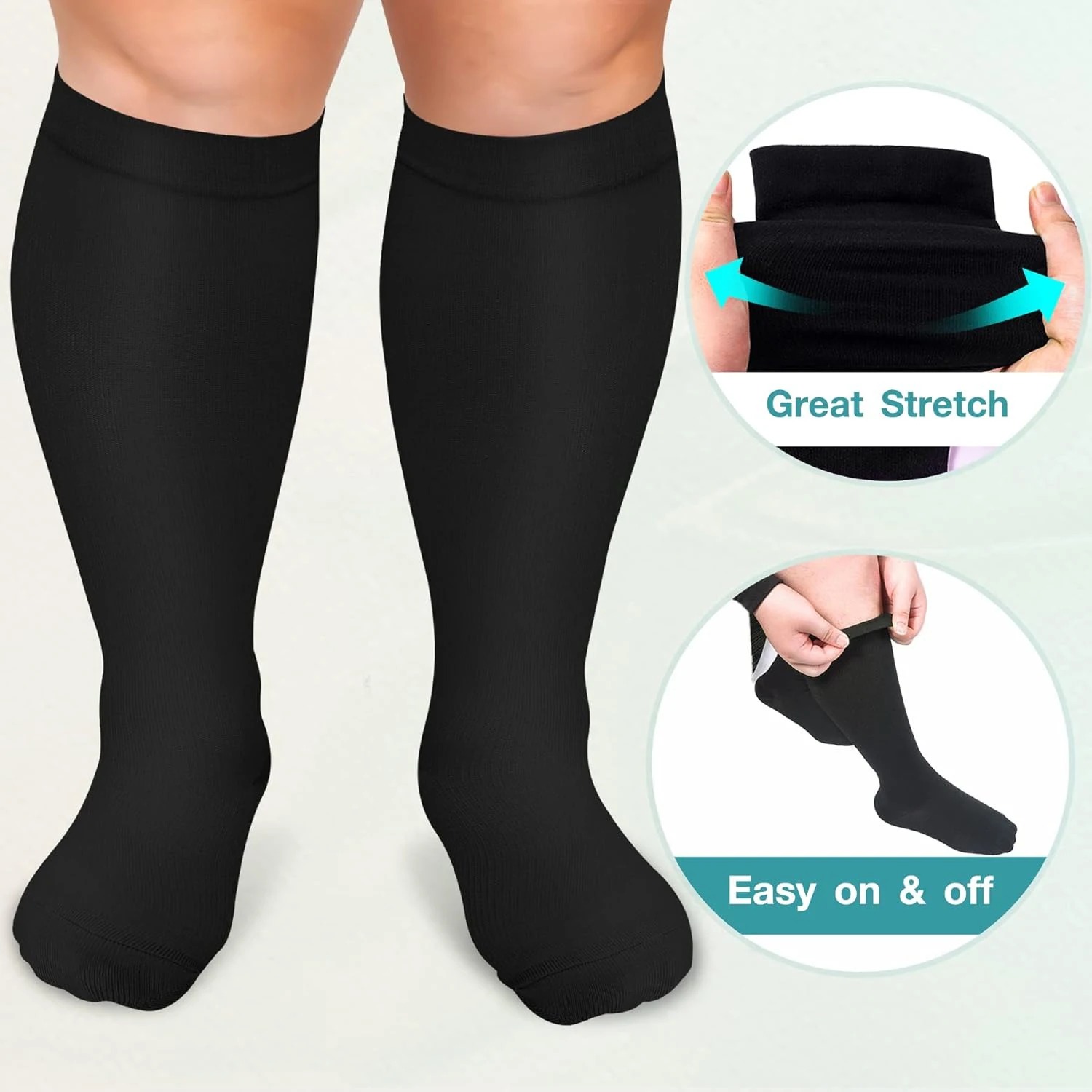 Plus Size Compression Socks fo - Compression Sleeve Calf recension och pris