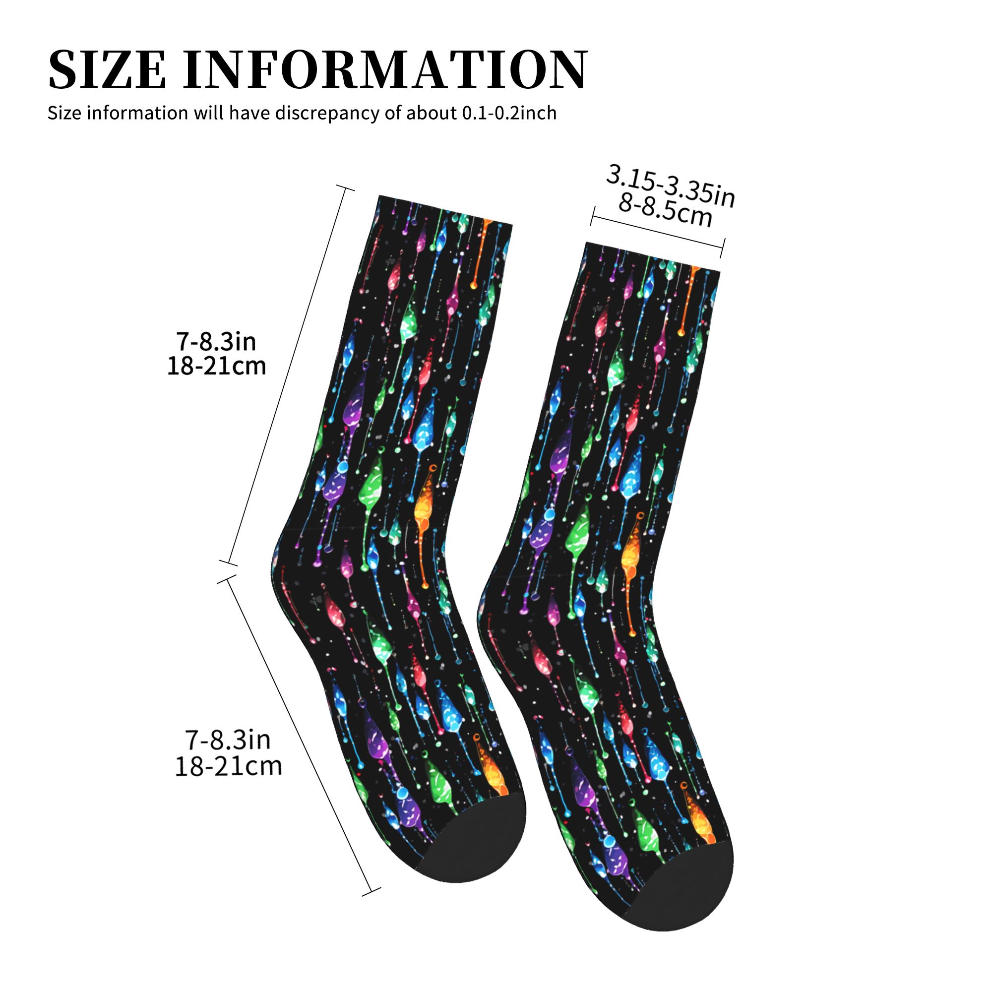 Dripping Rainbow Liquid Patter - Dress Sock Men recension och pris